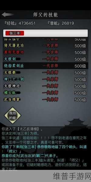 放置江湖手游攻略，学剑法门派全解析