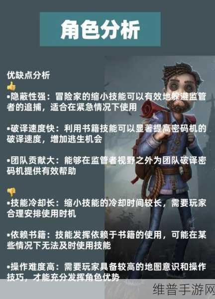 第五人格冒险家深度玩法指南，解锁生存与探索的智慧