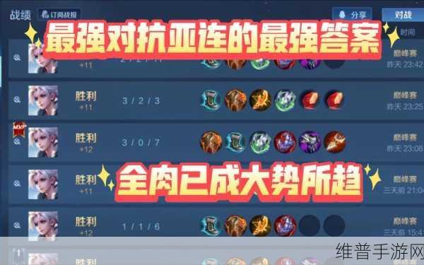 王者荣耀亚连出装深度攻略,解锁战士的无限可能