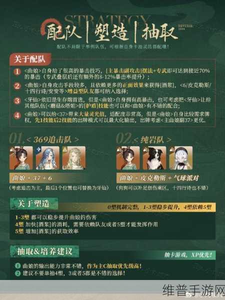 重返未来1999曲娘配队深度解析与推荐