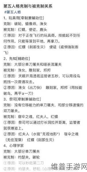 第五人格摄影师克制策略全解析，掌握技巧，智取胜利