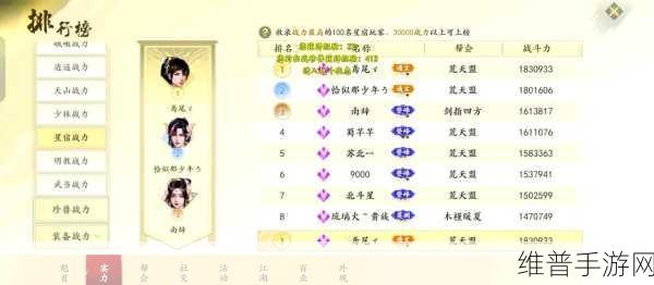 天龙八部手游，8 星评分提升秘籍大公开