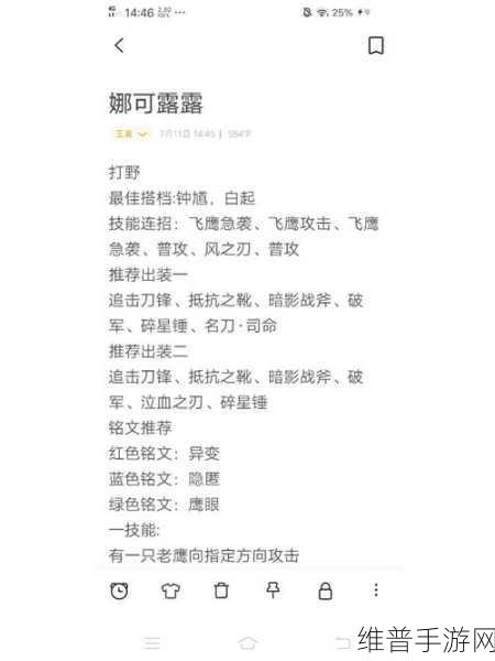 王者荣耀娜可露露铭文搭配全攻略