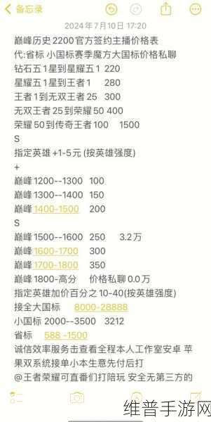 王者荣耀专属流量包全攻略及价格表深度揭秘