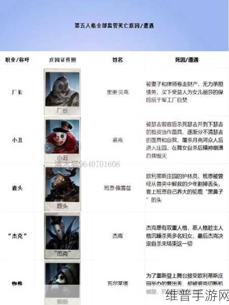 第五人格角色更迭，深入解析主角变换的背后原因