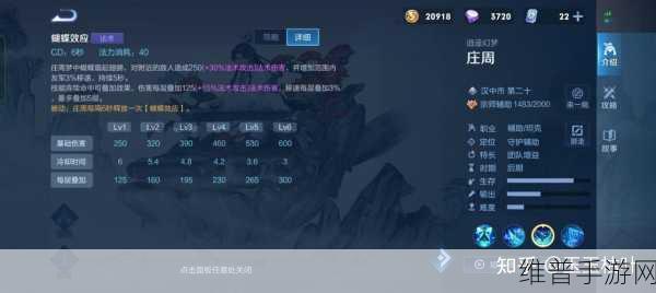 王者荣耀庄周玩法技巧全面解析，新手快速上手攻略