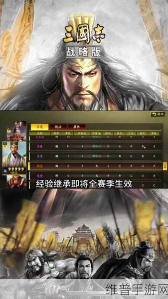 三国志战略版传承之道，揭秘资源管理的精妙艺术