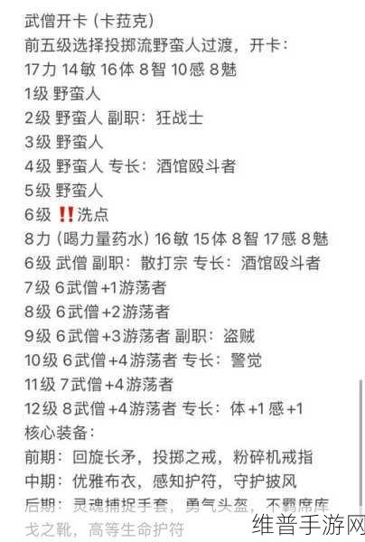博德之门3全职业强力Build深度分享