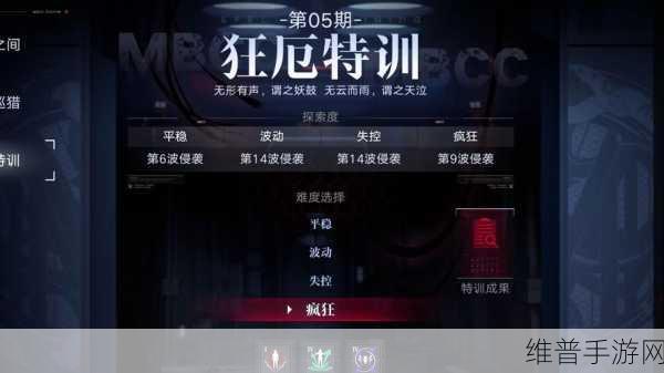 无期迷途狂厄特训难度剖析与关卡变化一览