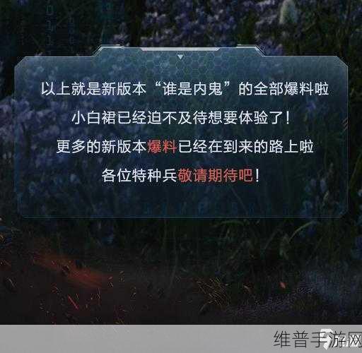 和平精英深度攻略，揭秘谁是内鬼模式中的卡盒子技巧