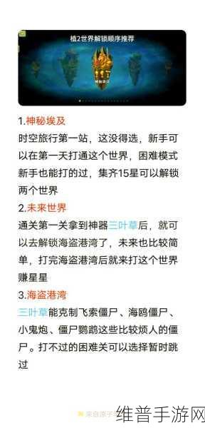 植物大战僵尸全植物攻略指南，解锁你的防御力量