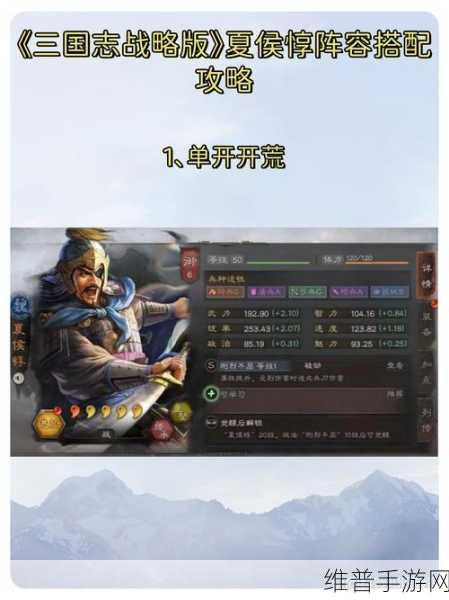 三国志战棋版夏侯玄战法选择全攻略