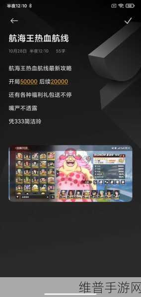 航海王热血航线，个人商店升级秘籍大公开