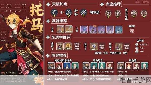 原神托马天赋技能招式属性全面解析