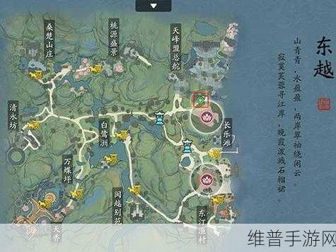 天涯明月刀手游鱼王分布图，全地图鱼王位置详尽攻略