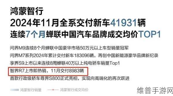 智界R7手游攻略，首秀成绩揭晓，上市两月销量破万，能否持续领跑？