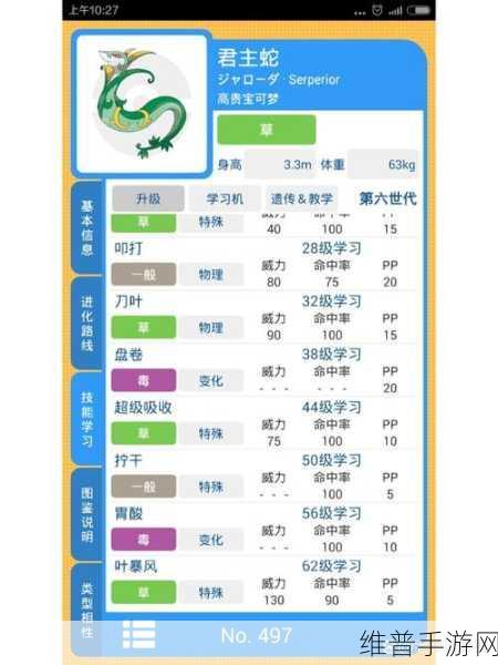 口袋妖怪手游深度攻略，解锁本系技能的奥秘