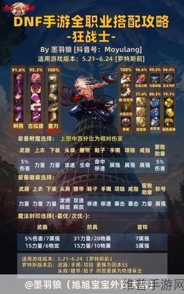 DNF手游攻略，魔枪士三觉职业深度解析与排行榜