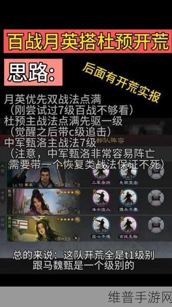率土之滨关甄张开荒技能优化秘籍