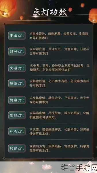 御剑江湖天灯祈福秘籍大公开