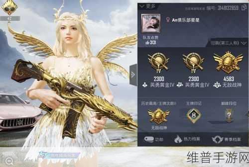和平精英100KD神话，解锁高端玩家的秘密
