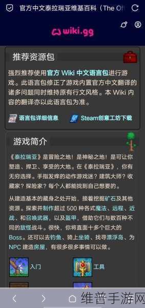 泰拉瑞亚人物存档文件夹究竟在哪？详细位置大揭秘