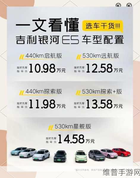 A级纯电SUV市场竞争白热化,吉利银河E5手游攻略式解析,脱颖而出成焦点