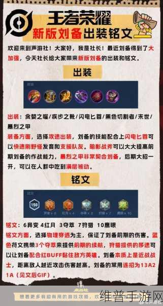 王者荣耀，刘备实战秘籍大揭秘