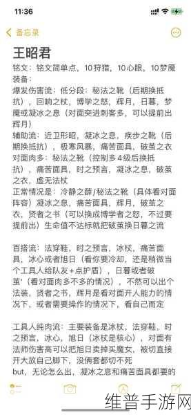 王昭君出装秘籍，贴吧最新攻略大揭秘