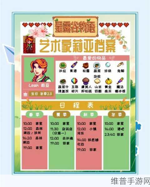 星露谷物语深度攻略，莉亚的忠诚与情感维系