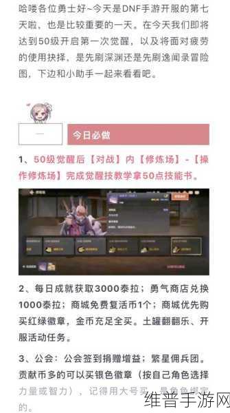 DNF手游深度攻略，如何高效开启与完成每周任务委托