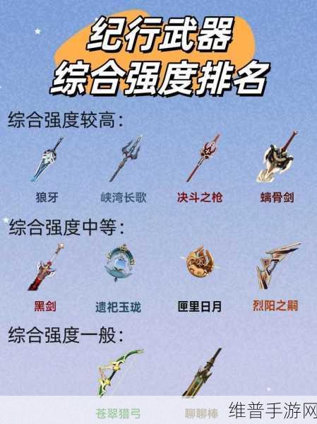 原神熄星纪行武器选择全攻略