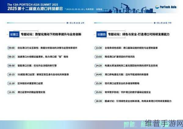 第十二届亚太港口科技峰会盛启，手游公司视角下的创新攻略与数据盛宴，国内外重磅嘉宾邀您共襄盛举