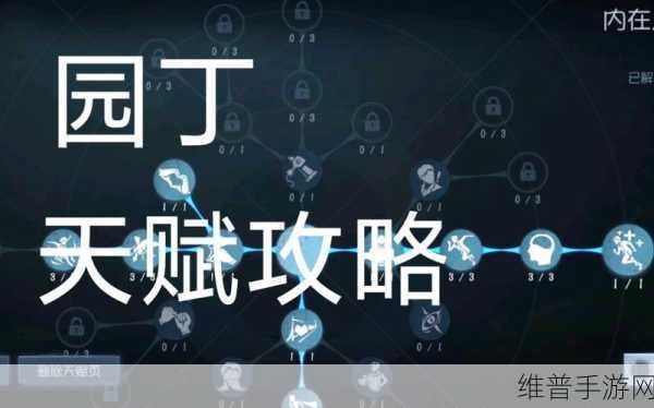 第五人格深度解析，园丁天赋加点全面攻略，助你成就顶尖辅助王者之路