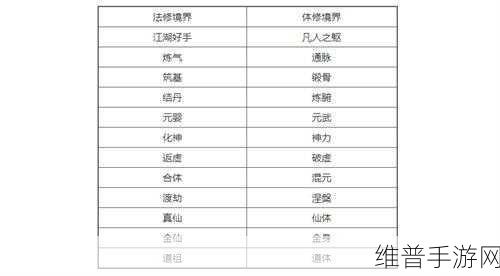 一念逍遥手游境界划分详解与攻略指南