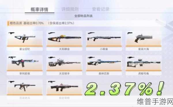 尘白禁区武器强度榜深度解析与详细攻略分享
