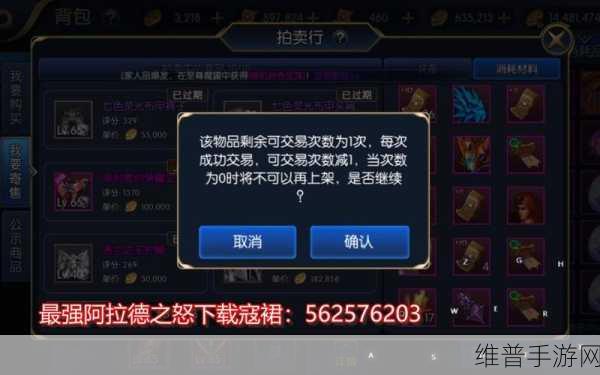 阿拉德之怒拍卖行物品上架全攻略与技巧教学