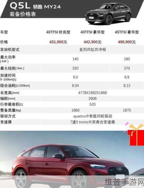 30万预算轻松驾驭德系豪华SUV？奥迪Q5L手游攻略级性价比解析！