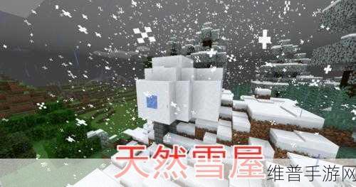 我的世界手游新探索，雪屋隐藏坐标揭秘与建造创意玩法