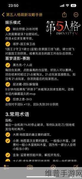 第五人格萌新排位赛上分全攻略，掌握这些技巧，助你快速晋升