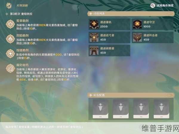 原神片剂深研荒草的泛调性通关全攻略，解锁高效通关秘籍