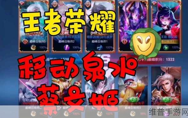 王者荣耀蔡文姬深度玩法攻略，掌握移动泉水的奥秘