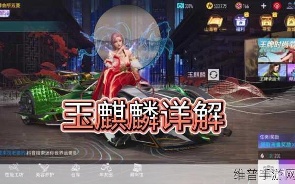 王牌竞速游戏深度攻略，揭秘玉麒麟的获取方法与技巧