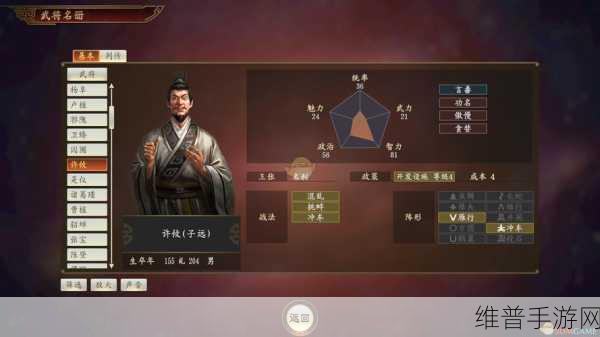 三国志·战略版深度解析，许攸强度探讨