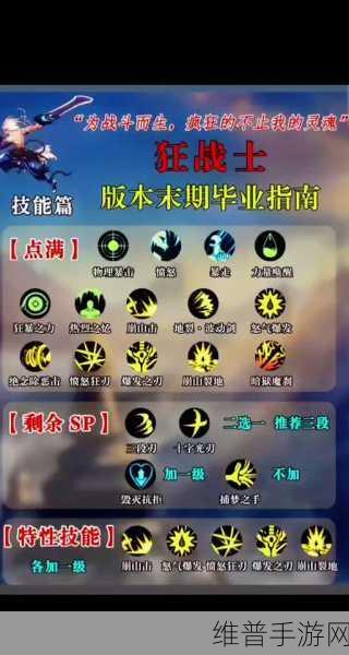 黑色沙漠手游狂战士技能搭配与配合使用全攻略