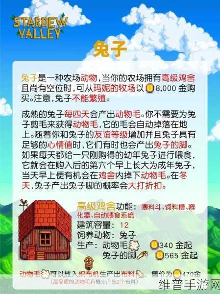 星露谷物语手游攻略，揭秘哪些动物值得多养