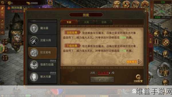 传奇世界手游道士职业技能深度解析与攻略