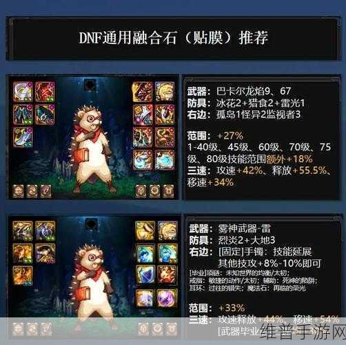 DNF最新装备融合深度指南，职业搭配下的融合石优选策略