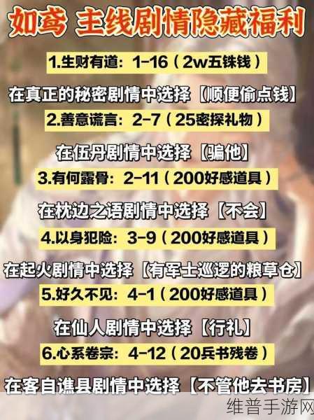如鸢手游深度攻略,解锁主线剧情隐藏成就与丰厚福利详解