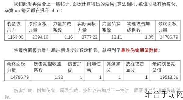 揭秘DNF手游伤害衰减表，游戏伤害计算的深度解析